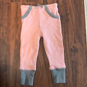 L’ovedbaby joggers 6-9 months mauve and gray